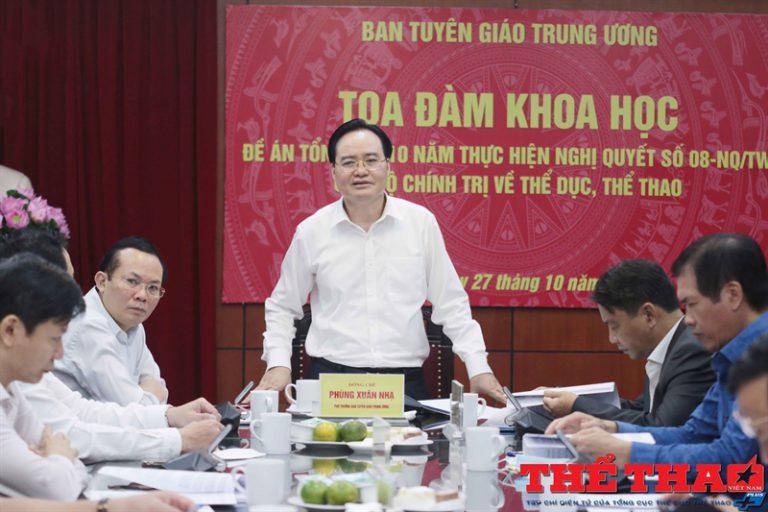 Tọa đàm khoa học Đề án tổng kết 10 năm thực hiện Nghị quyết số 08-NQ/TW của Bộ Chính trị về Thể dục thể thao