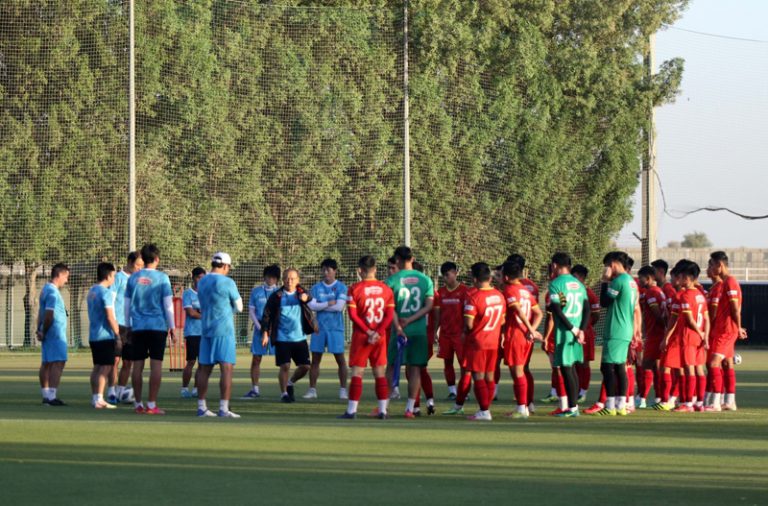 Đội tuyển U23 Việt Nam đẩy cao khối lượng vận động trong buổi tập cuối cùng tại UAE