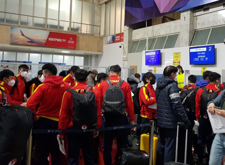 Đội tuyển U23 Việt Nam trở về nước sau khi hoàn thành mục tiêu giành vé tham dự Vòng chung kết U23 châu Á 2022