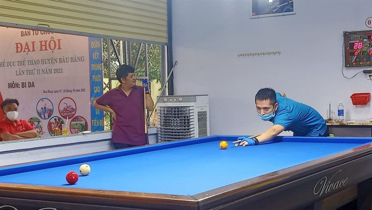 Giải billiards Đại hội Thể dục thể thao huyện Bàu Bàng lần thứ II năm 2021