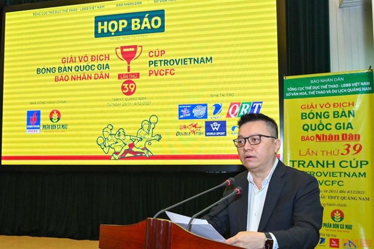 Giải vô địch Bóng bàn toàn quốc Báo Nhân Dân lần thứ 39 tổ chức ở Quảng Nam