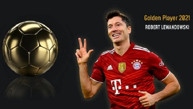 Lewandowski năm thứ 2 liên tiếp giành giải thưởng ”Cầu thủ Vàng”
