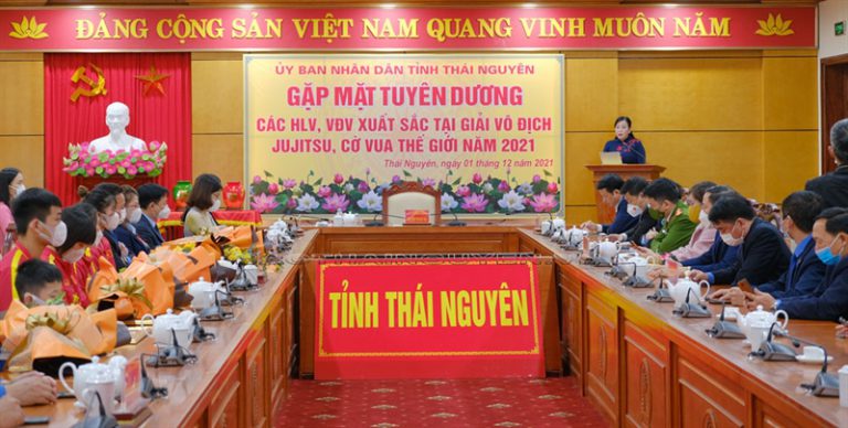 Thái Nguyên gặp mặt, tuyên dương các huấn luyện viên, vận động viên xuất sắc