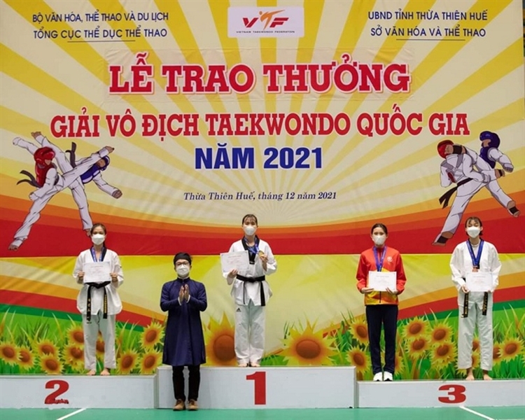 Hà Nội dẫn đầu tại Giải vô địch Taekwondo quốc gia năm 2021