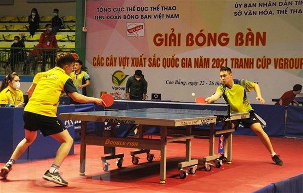 Khởi tranh giải Bóng bàn các cây vợt xuất sắc quốc gia 2021