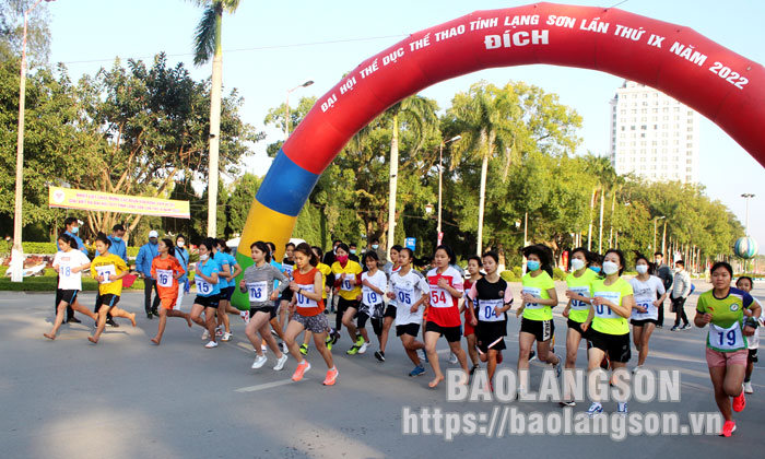 Lạng Sơn tổ chức môn việt dã Đại hội Thể dục thể thao tỉnh lần thứ IX