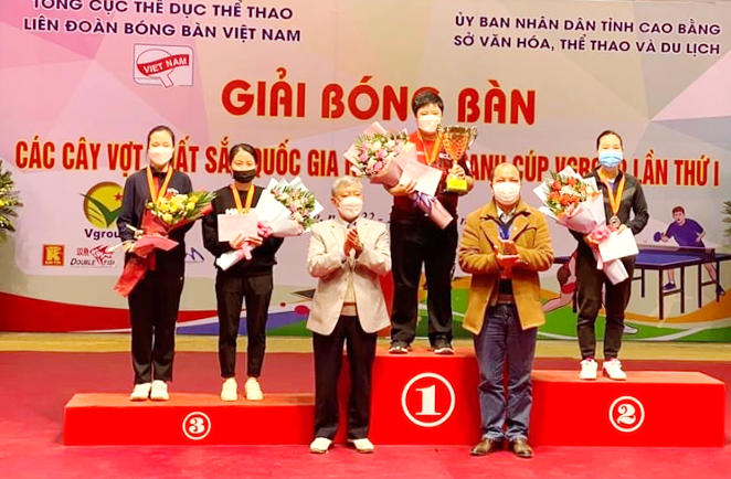 Anh Tú và Mỹ Trang đăng quang giải Bóng bàn các Cây vợt xuất sắc toàn quốc 2021