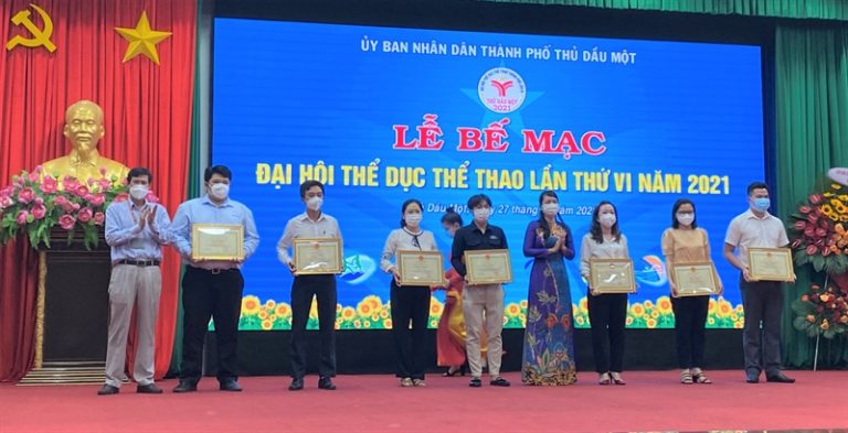 Bế mạc Đại hội Thể dục thể thao thành phố Thủ Dầu Một