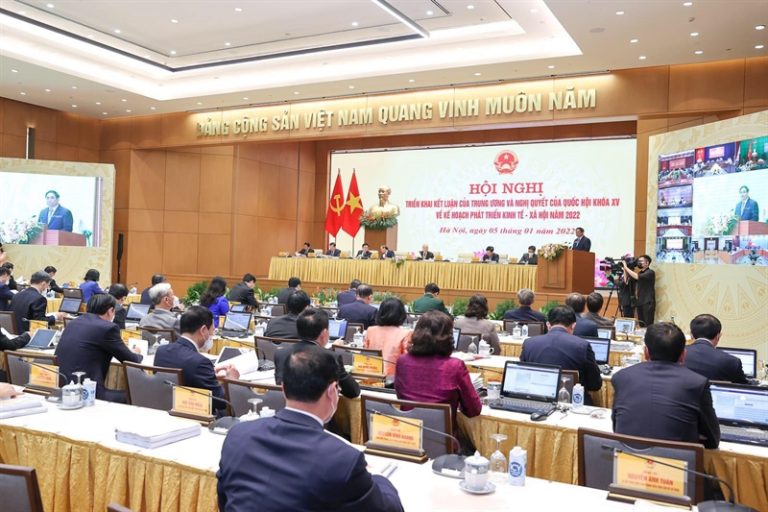 Hội nghị Chính phủ với các địa phương đánh giá kết quả năm 2021, triển khai nhiệm vụ năm 2022