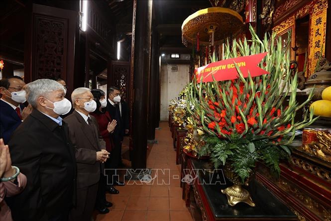 Tổng Bí thư Nguyễn Phú Trọng thăm, chúc Tết tại Bắc Ninh