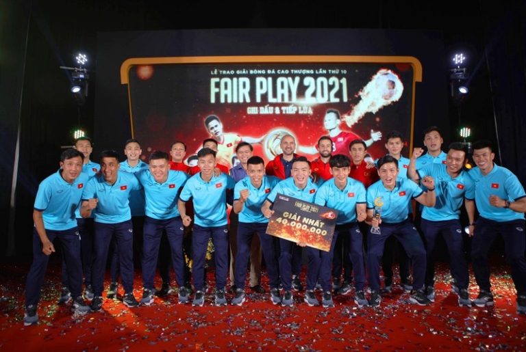 Đội tuyển Futsal Việt Nam chiến thắng giải Fair play 2021