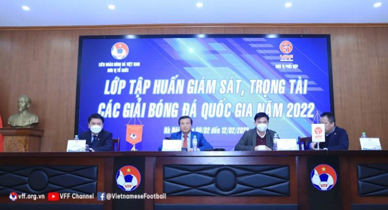 Khai giảng Lớp Tập huấn Giám sát, Trọng tài các giải bóng đá quốc gia năm 2022