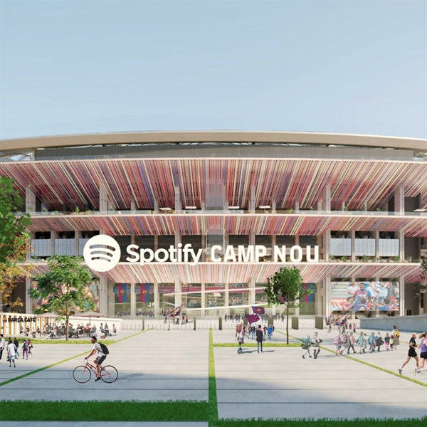 Sân nhà của Barcelona sẽ đổi tên thành Spotify Nou Camp