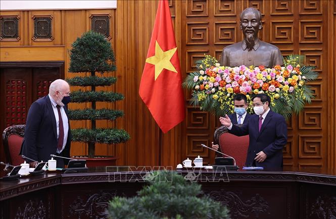 Thủ tướng Phạm Minh Chính tiếp Phó Chủ tịch điều hành Ủy ban châu Âu