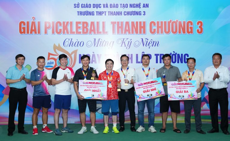 Trường THPT Thanh Chương 3 – Nghệ An: Giải Pickleball mở rộng hoạt động mới trong thể thao học đường