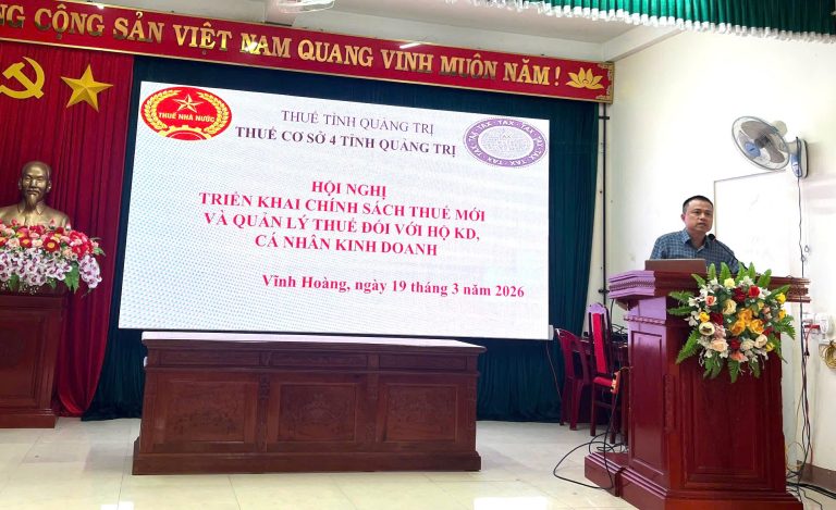 Thuế cơ sở 4 tỉnh Quảng Trị đẩy mạnh tập huấn chính sách thuế mới cho hộ kinh doanh