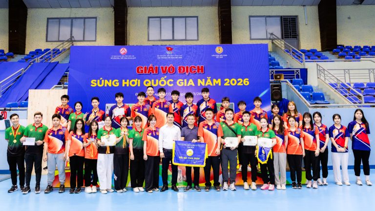 Đội tuyển Hà Nội dẫn đầu toàn đoàn tại Giải súng hơi quốc gia 2026