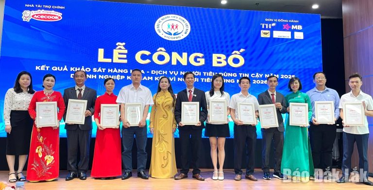 Đắk Lắk có 7 sản phẩm đạt top hàng hóa, dịch vụ người tiêu dùng tin cậy