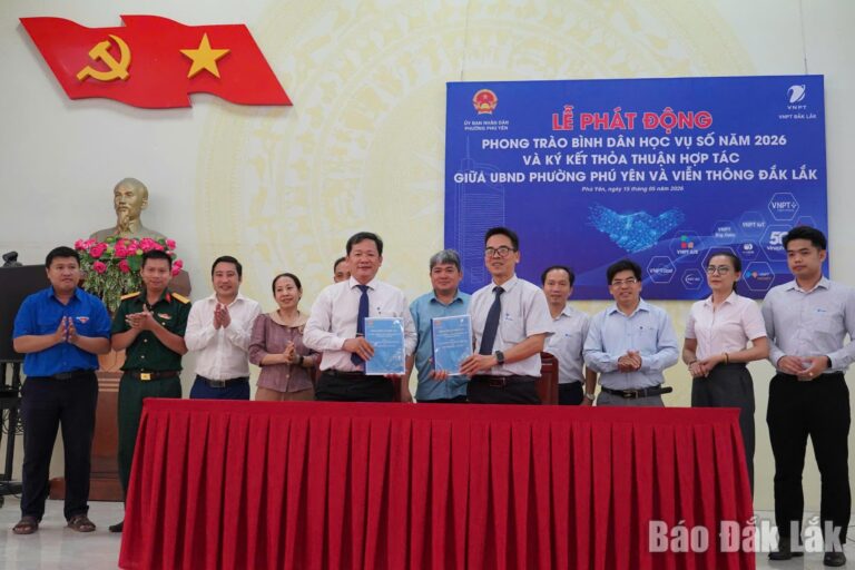 Phường Phú Yên phát động phong trào Bình dân học vụ số năm 2026