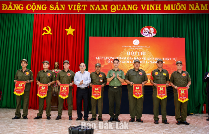 14 đội xuất sắc giành giải Nhất Hội thi bảo vệ ANTT ở cơ sở - Cụm thi cấp xã