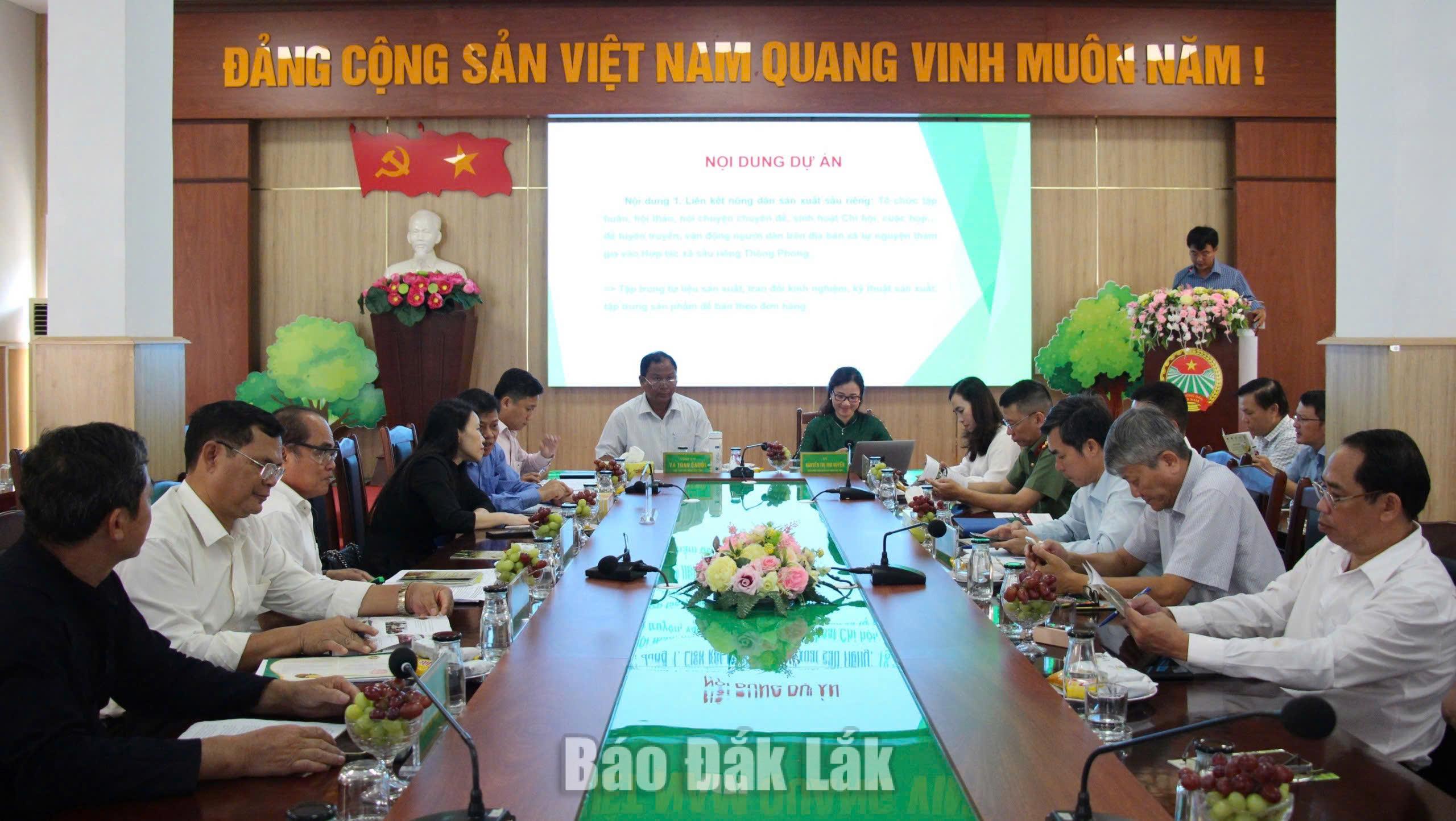 Ban Điều hành Dự án họp triển khai các nội dung thực hiện dự án tại xã Krông Nô.