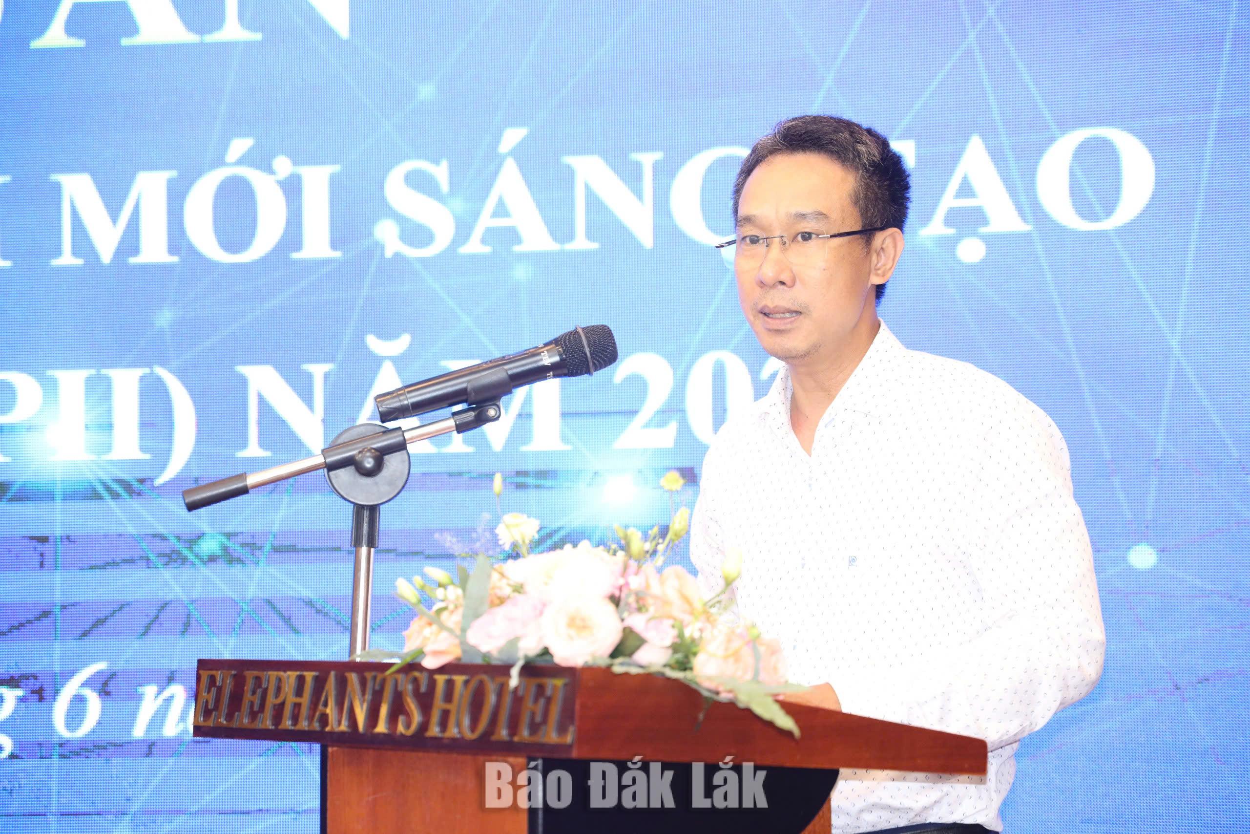 Tập huấn nâng cao Chỉ số đổi mới sáng tạo cấp địa phương (PII) năm 2026 2 ông Trần Văn Sơn – Phó Giám đốc Sở Khoa học và Công nghệ phát biểu tại Hội nghị tập huấn.