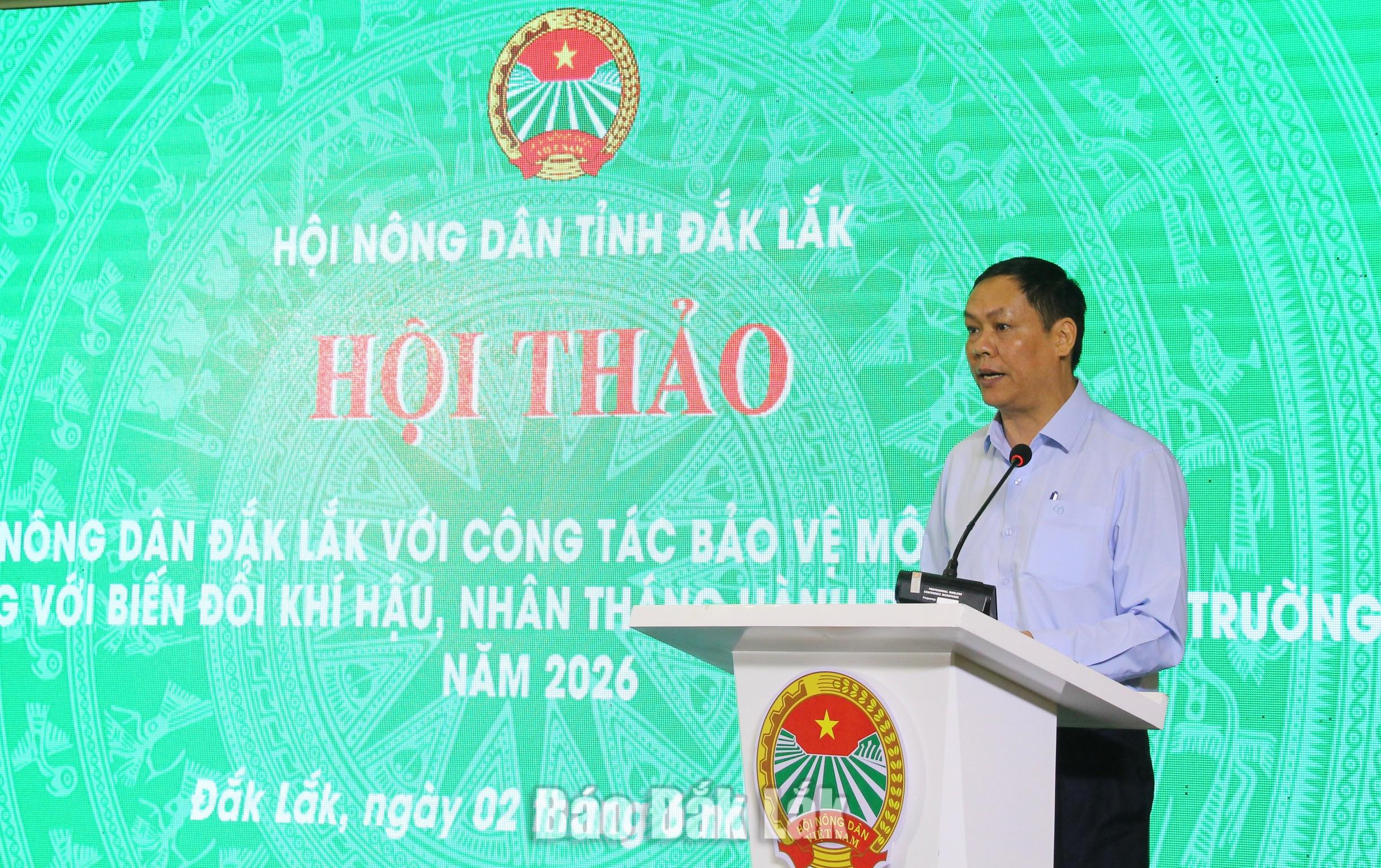Phát huy vai trò nông dân trong bảo vệ môi trường, thích ứng biến đổi khí hậu 4 Đại diện
