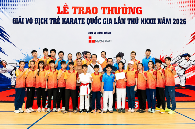 Đội tuyển Karate Đắk Lắk đoạt 10 huy chương tại Giải vô địch trẻ Karate quốc gia 2026