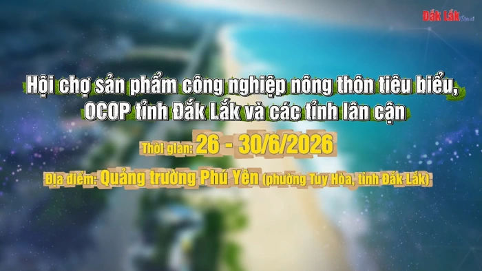 Hội chợ sản phẩm công nghiệp nông thôn tiêu biểu, OCOP tỉnh Đắk Lắk các tỉnh lân cận