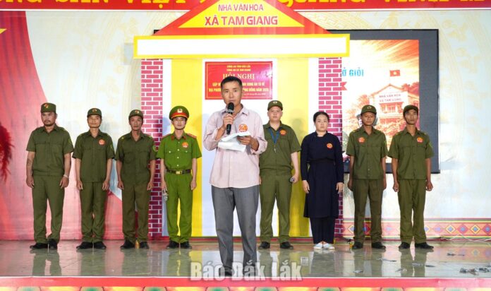 Xã Dliê Ya đạt giải Nhất tại Hội thi Lực lượng tham gia bảo vệ an ninh trật tự ở cơ sở giỏi Cụm thi đua số 9