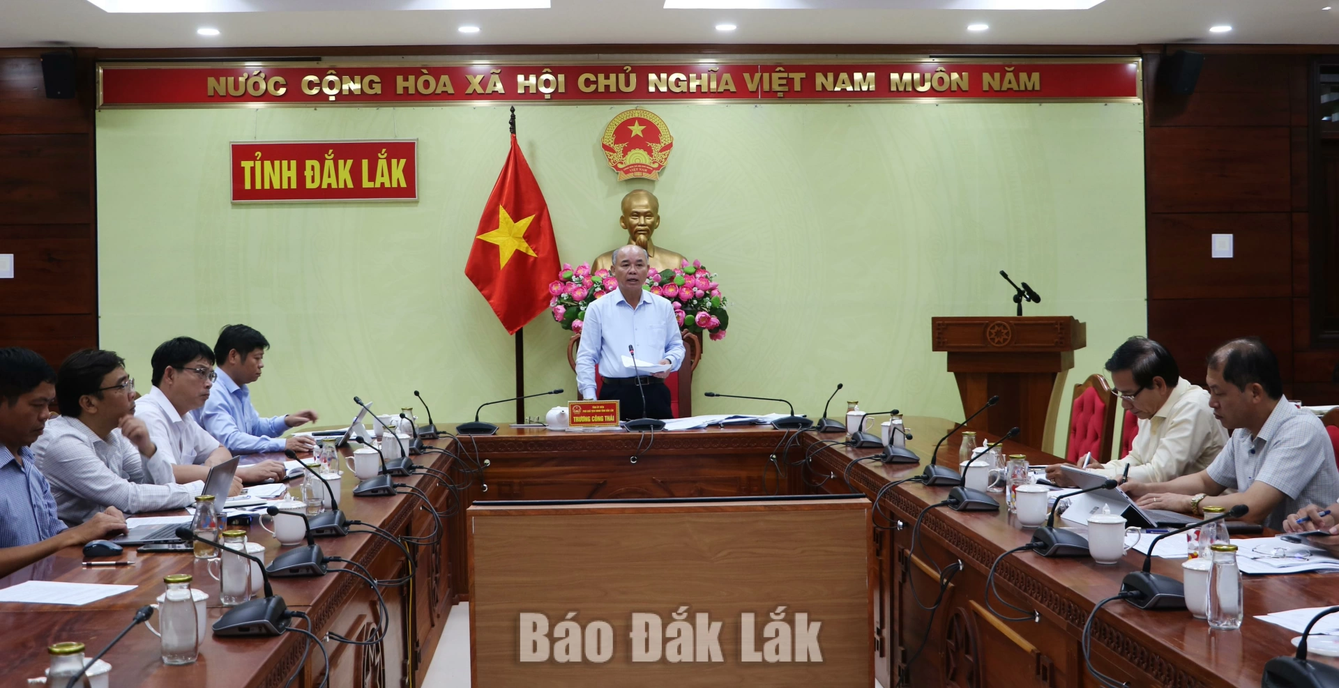 Phó Chủ tịch UBND tỉnh Trương Công Thái chủ trì buổi làm việc với Ban A.