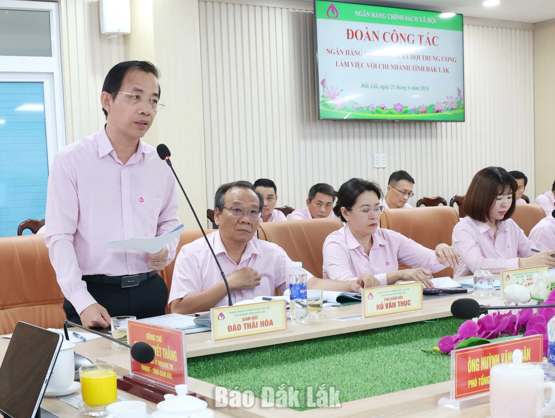 Tín dụng chính sách tại Đắk Lắk tăng trưởng tích cực, an toàn 2 Ông Đào Thái Hòa, Giám đốc NHCSXH chi nhánh Đắk Lắk thông tin về tình hình tăng trưởng tín dụng trên địa bàn tỉnh.