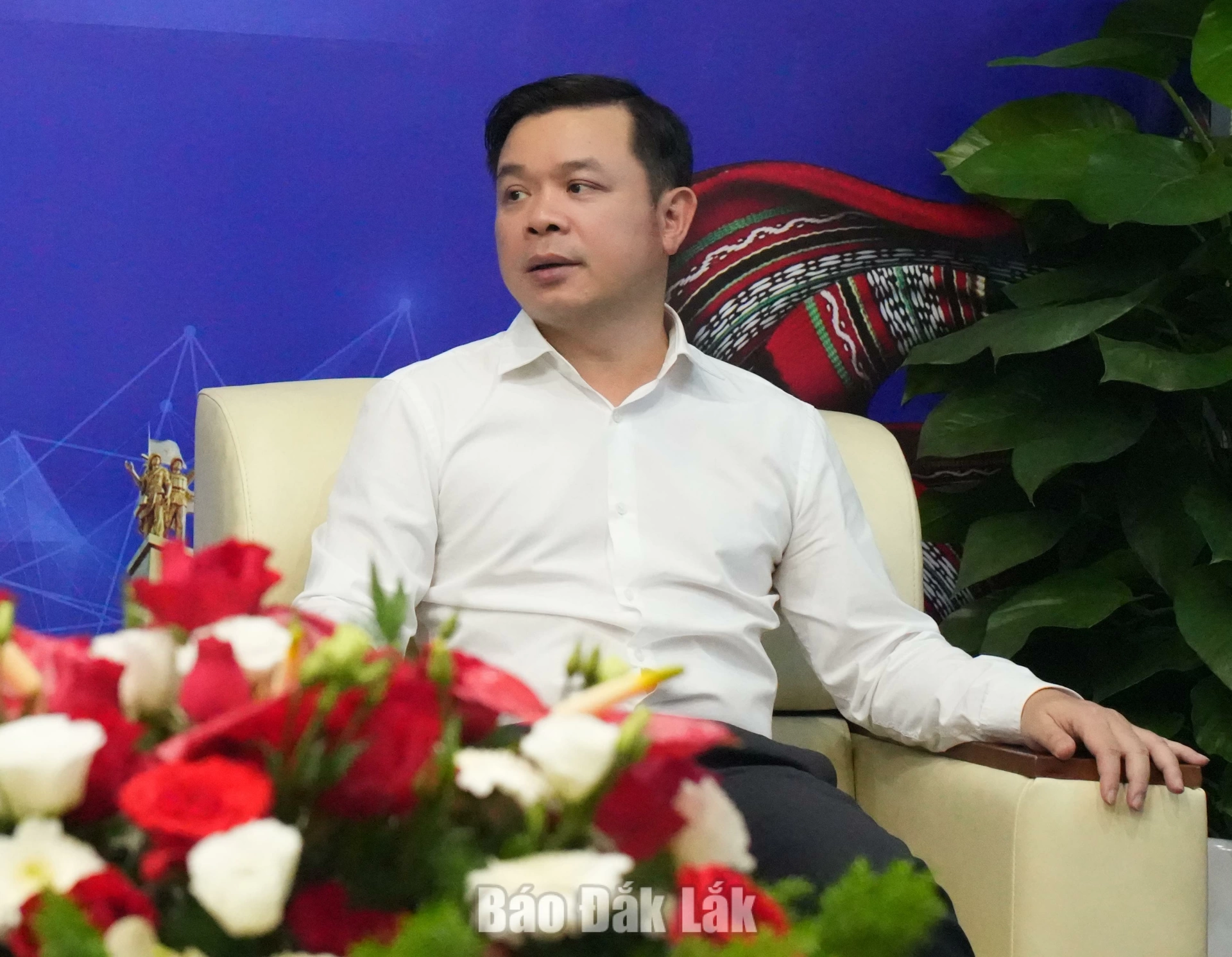 Đồng chí Đỗ Hữu Huy, Ủy viên dự khuyết Trung ương Đảng, Phó Bí thư Tỉnh ủy, Chủ tịch UBND tỉnh đánh giá cao thiện chí và kế hoạch của nhà đầu tư.