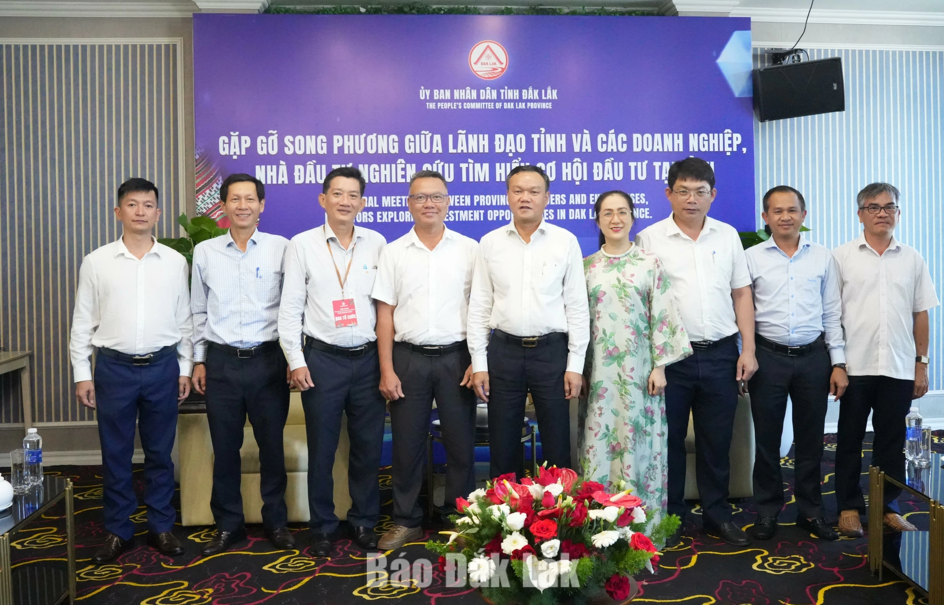 Phó Chủ tịch UBND tỉnh Đào Mỹ; lãnh đạo các sở, ngành cùng đại diện của Công ty Cổ phần Giải pháp Năng lượng gió HBRE.