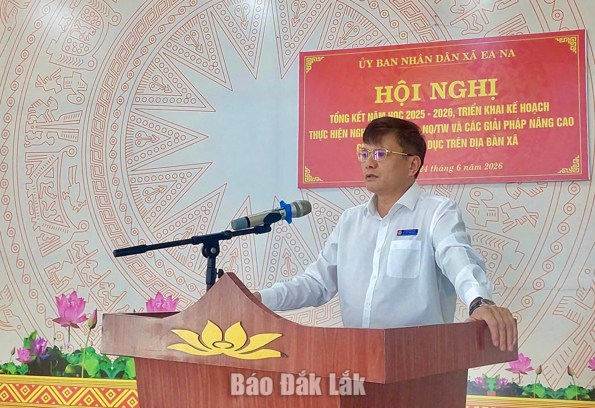 Chủ tịch UBND xã Ea Na Nguyễn Minh Đông