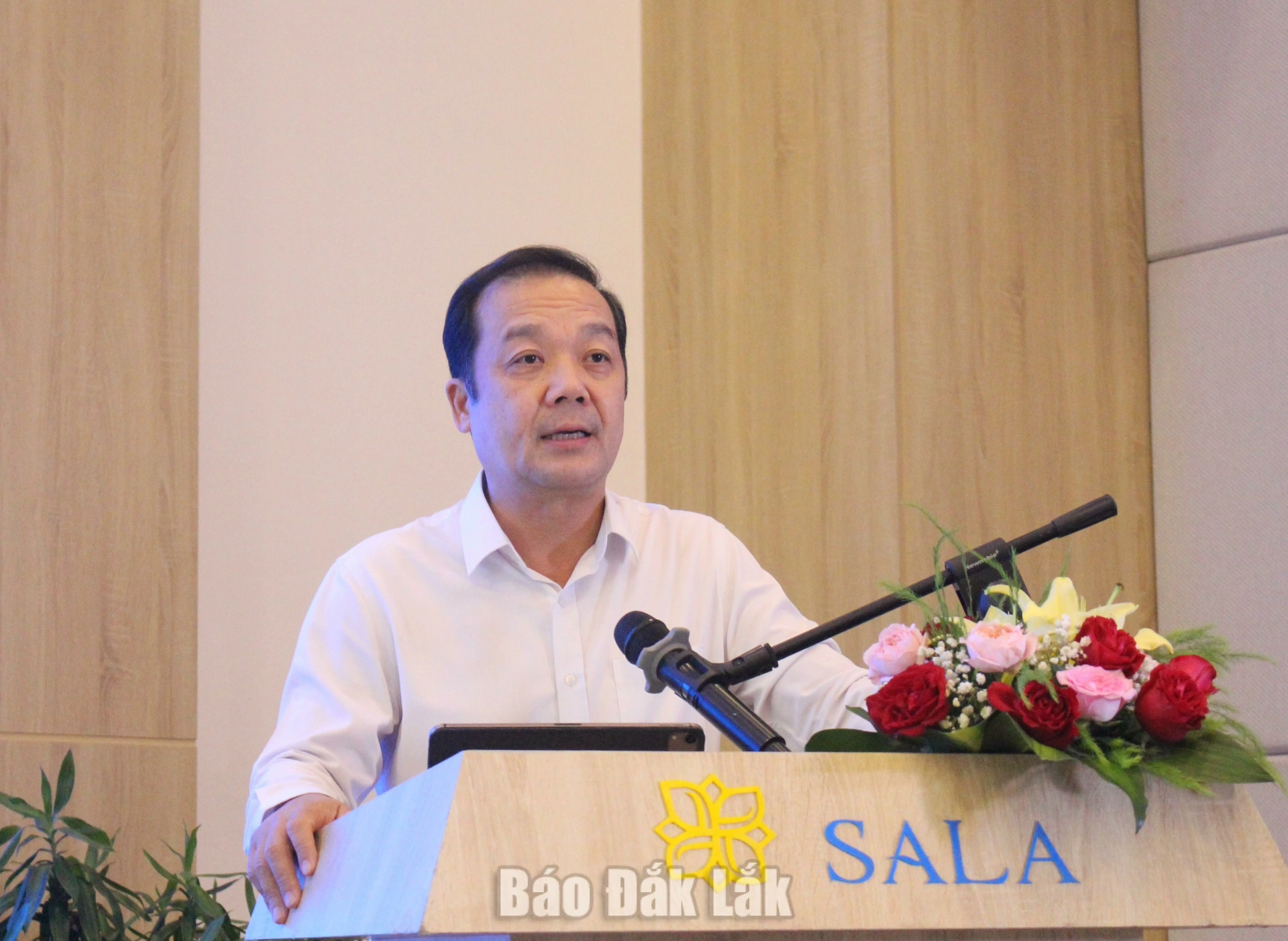 Triển khai kết nối mạng truyền số liệu chuyên dùng phục vụ cơ quan Đảng, Nhà nước 3 Đồng chí Phạm Đức Long, Thứ trưởng Bộ Khoa học và Công nghệ phát biểu chỉ đạo.