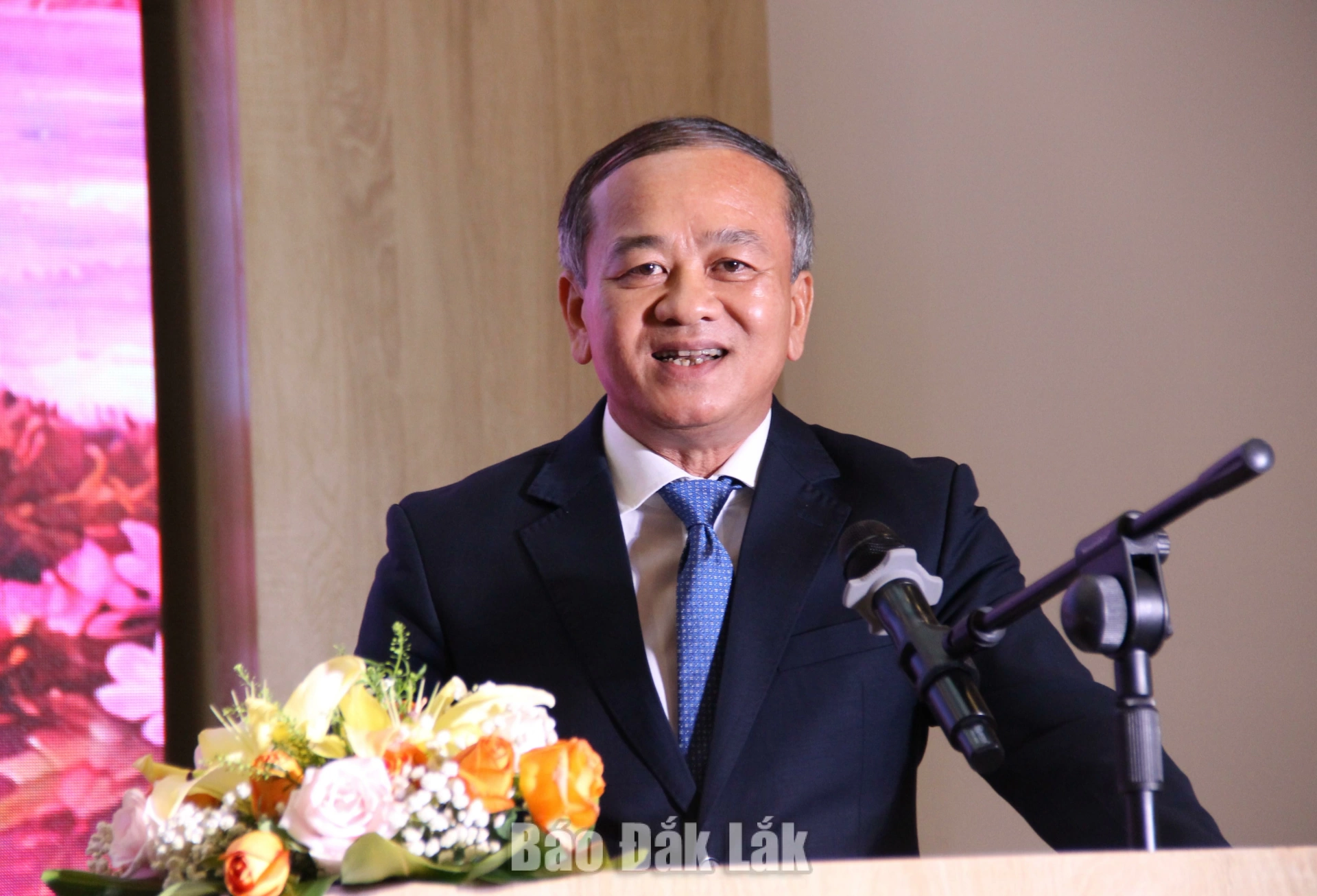 Ông Mai Mạnh Toàn, Phó Giám đốc Sở Công Thương Đắk Lắk phát biểu về định hướng TMĐT tại tỉnh trong thời gian tới.