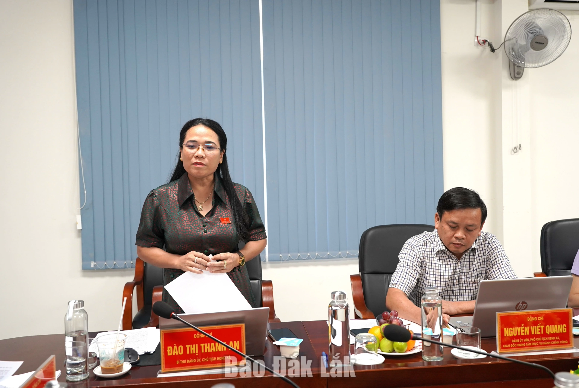 Bí thư Đảng ủy, Chủ tịch HĐND xã Liên Sơn Lắk Đào Thị Thanh An thông tin thêm một số nội dung liên quan.