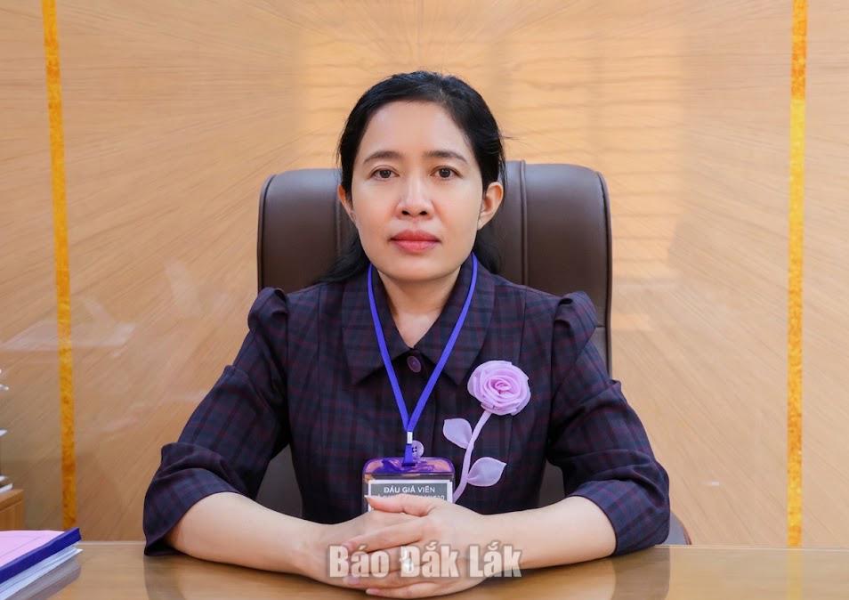 Giám đốc Sở GD-ĐT Lê Thị Thanh Xuân.