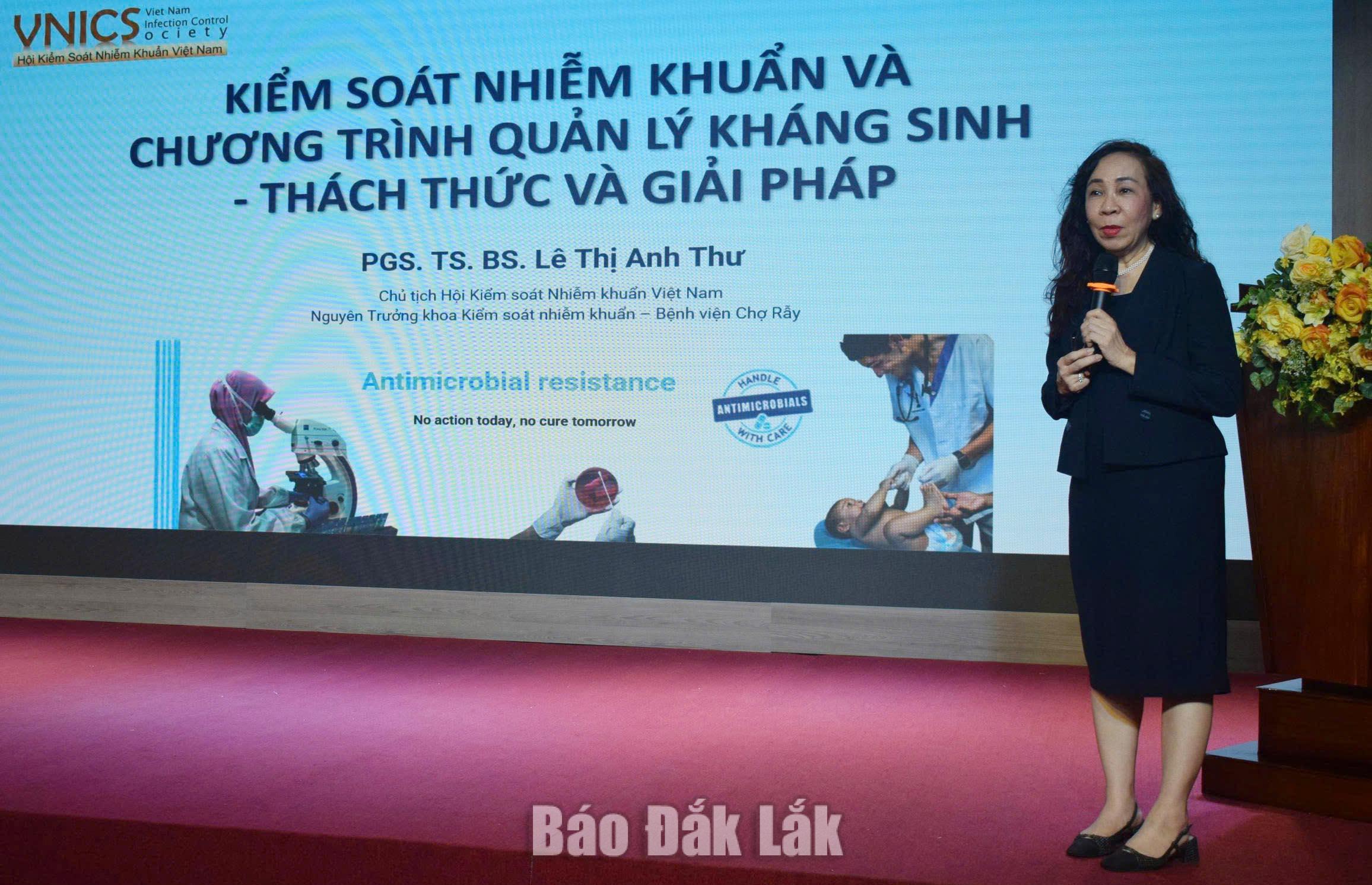 Chủ tịch Hội nhiễm khuẩn Việt Nam chia sẻ phương pháp kiểm soát nhiễm khuẩn và quản lý kháng sinh.