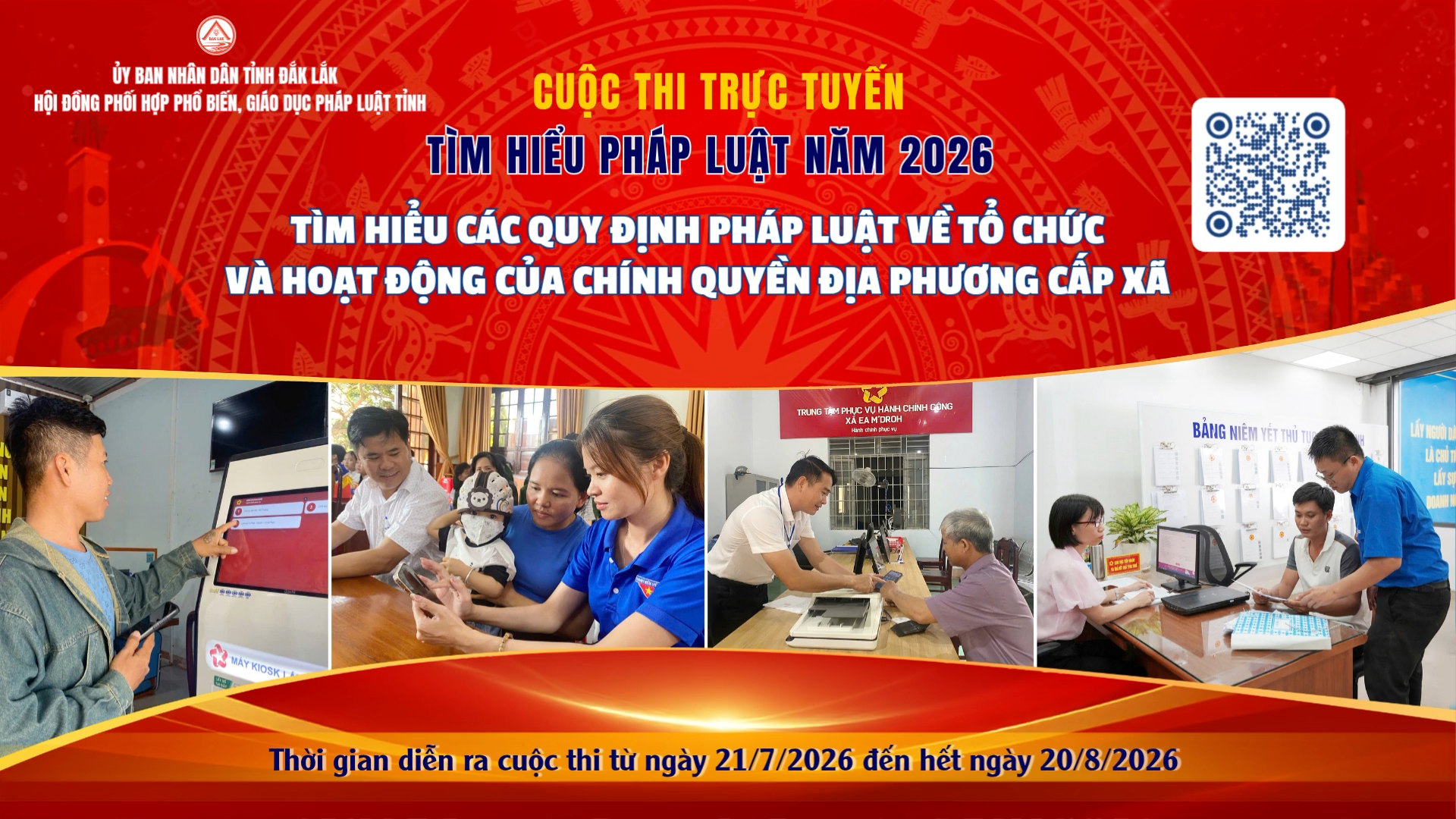 (Video) Cuộc thi trực tuyến Tìm hiểu các quy định pháp luật về tổ chức và hoạt động của chính quyền địa phương cấp xã