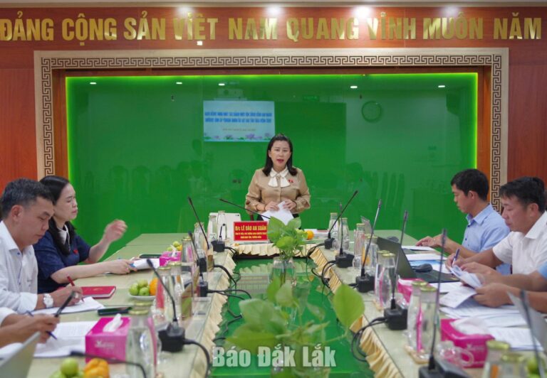 Đoàn ĐBQH tỉnh khảo sát việc thực hiện Luật Đất đai tại Sở Nông nghiệp và Môi trường