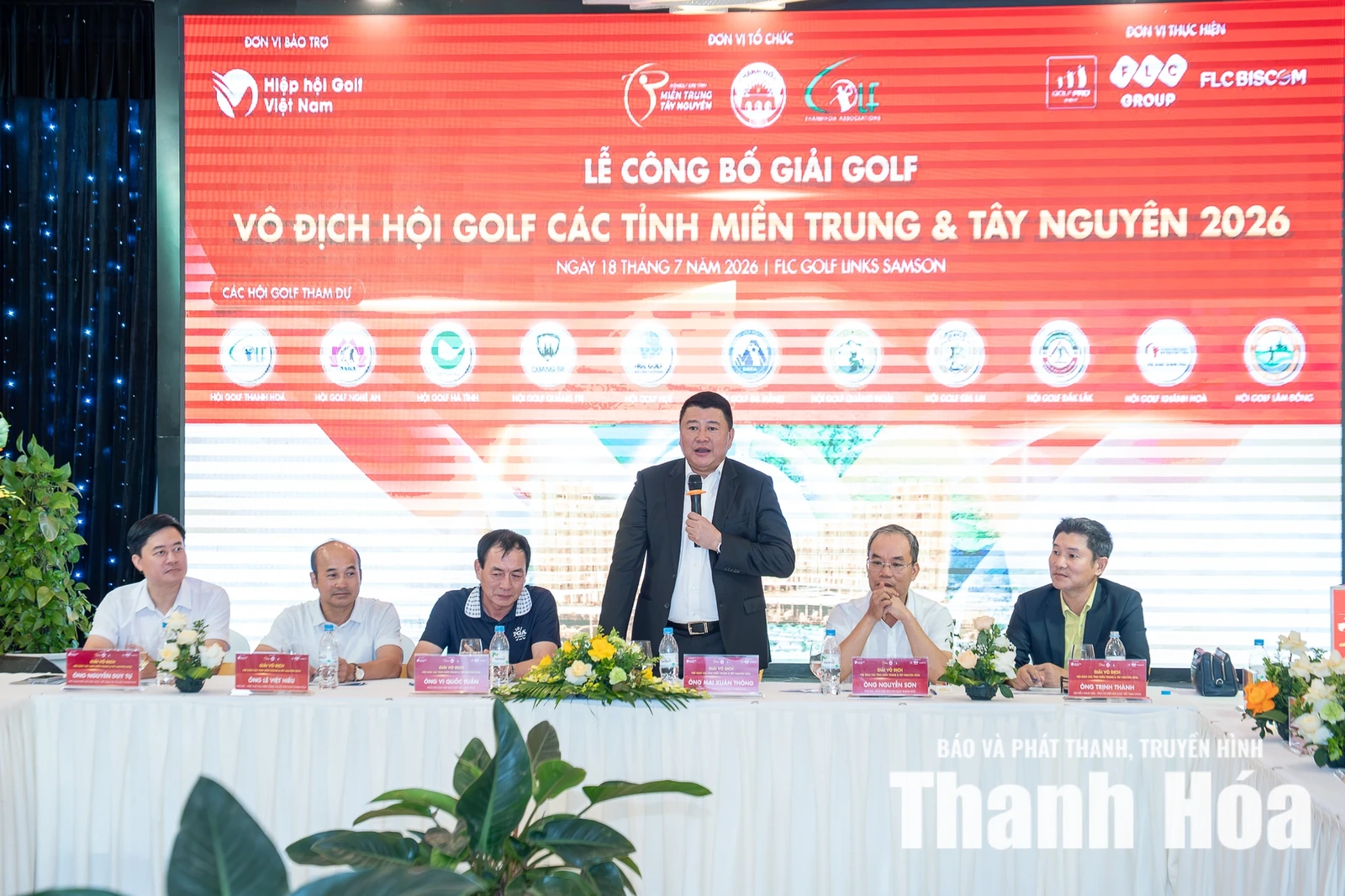 Giải Vô địch Hội Golf các tỉnh miền Trung và Tây Nguyên 2026: Sẵn sàng cho ngày hội lớn tại Sầm Sơn 2 Quang cảnh công bố buổi lễ.