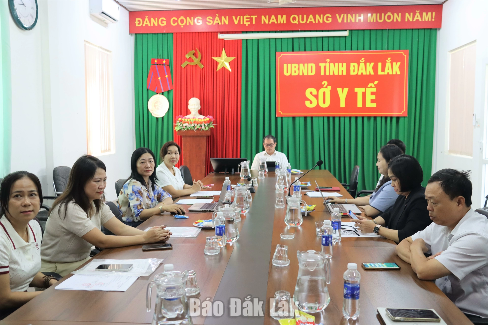 Hướng tới đưa tỷ số giới tính khi sinh về mức cân bằng tự nhiên 1 Đại biểu tham dự tại điểm cầu tỉnh Đắk Lắk.