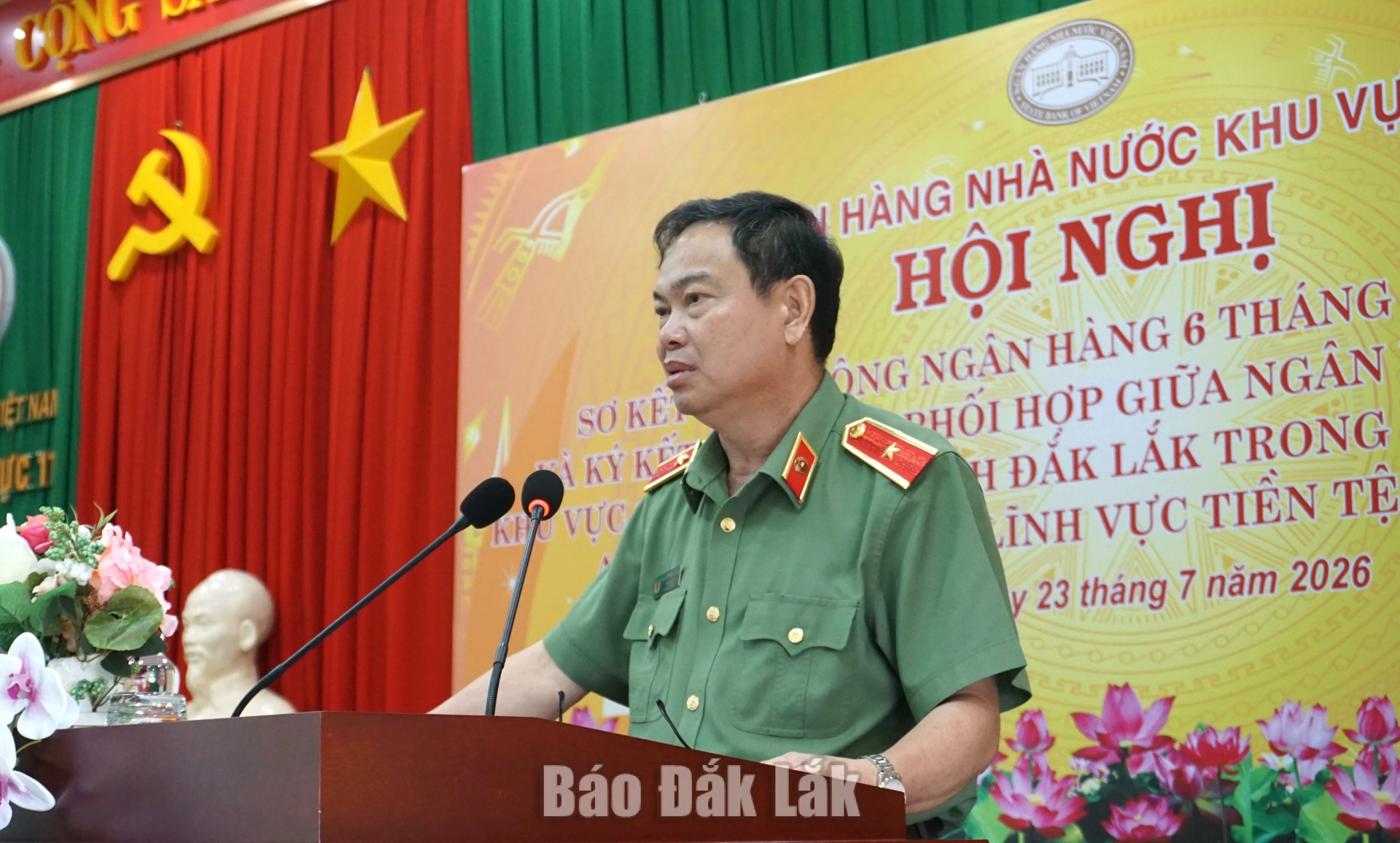 Ký kết phối hợp trong công tác bảo đảm an ninh trật tự và lĩnh vực tiền tệ, ngân hàng 5 Thiếu tướng Phan Thanh Tám, Ủy viên Ban Thường vụ Tỉnh ủy, Giám đốc Công an tỉnh Đắk Lắk