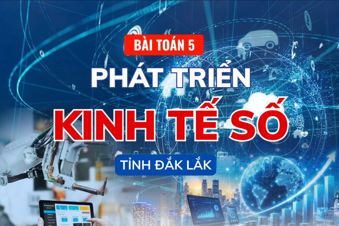 (Infographic) Bài toán 5: Phát triển kinh tế số tỉnh Đắk Lắk