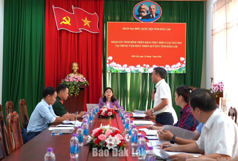 Khảo sát tình hình triển khai thực hiện Luật Đất đai tại Trung tâm Phát triển quỹ đất tỉnh