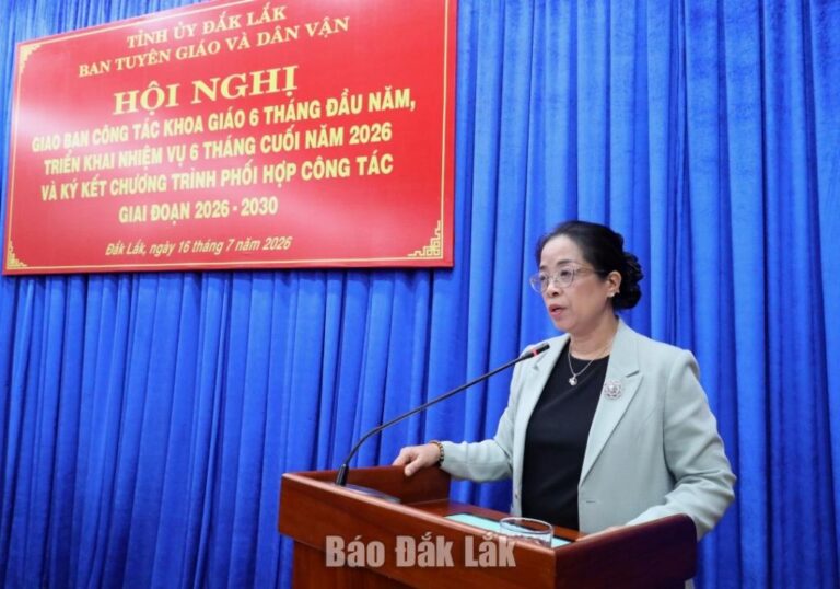 Tập trung thực hiện tốt các nhiệm vụ công tác khoa giáo