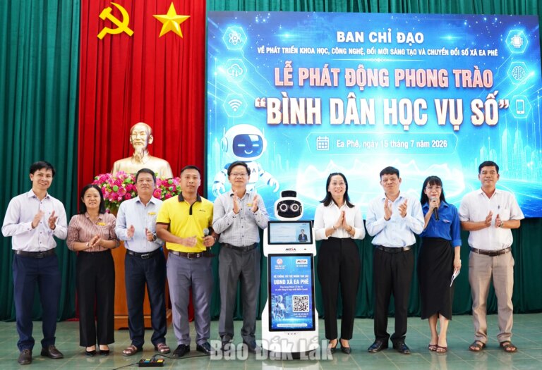 Xã Ea Phê phát động phong trào "Bình dân học vụ số" năm 2026