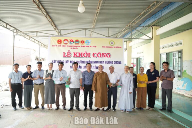 Xây lớp học mới tại Trường Mầm non Hoa Hướng Dương